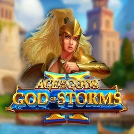 Official Slots logo: Age Of The Gods: God Of Storms 2 by Playtech at Casinoly Casino