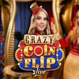 Crazy Coin Flip by Evolution, showcased at casinoslycasinos.com – game logo