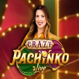 Crazy Pachinko slot logo by Evolution at Casinoly Casino