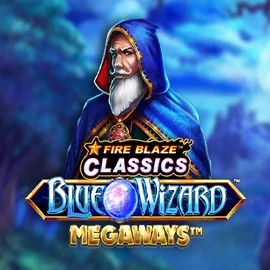 Play the Fire Blaze Blue Wizard Megaways slot by Rarestone Gaming on Casinoly Casino