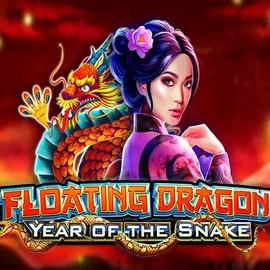 Floating Dragon Year of the Snake slot logo by Pragmatic Play at Casinoly Casino