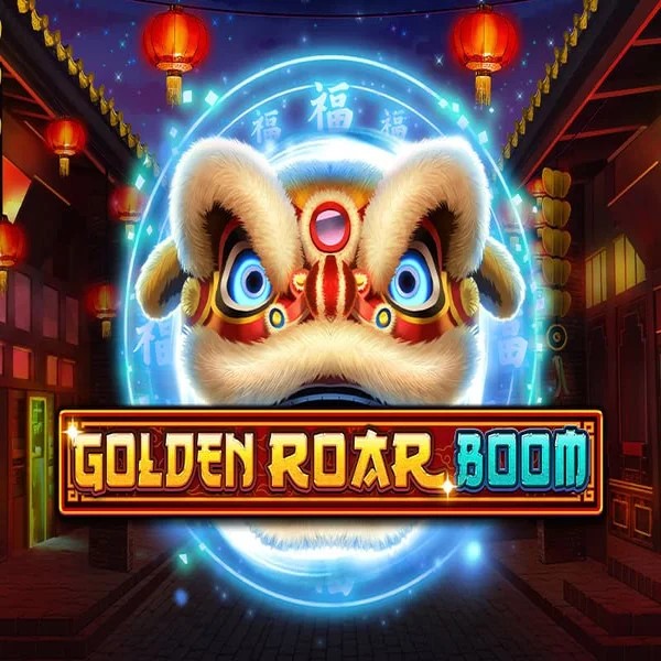 Golden Roar BOOM slot logo by Greentube at Casinoly Casino
