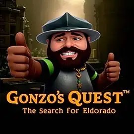 Gonzo's Quest logo – Slots by NetEnt at Casinoly Casino