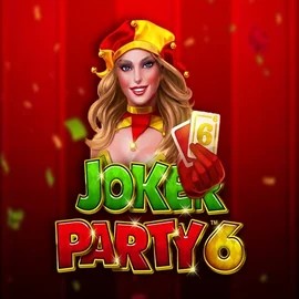 Joker Party 6 slot visual from Greentube available on casinoslycasinos.com