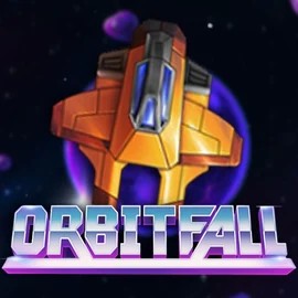Orbitfall online game logo by ELK Studios on casinoslycasinos.com