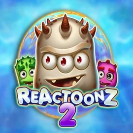 Reactoonz 2 by Play’n GO, showcased at casinoslycasinos.com – game logo